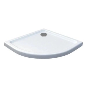 Glasdeals Duschwanne Duschtasse Acryl 80 x 80 cm Viertelkreis 3909