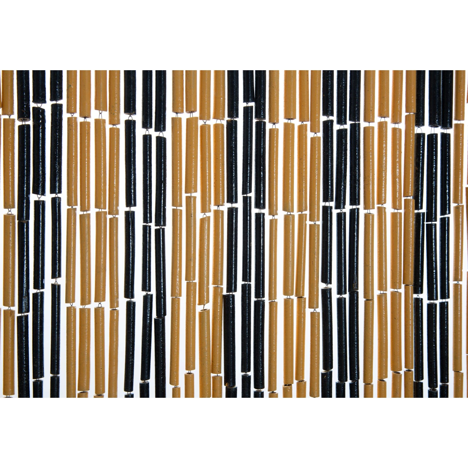 Conacord Türvorhang Japandi aus Bambus, 90x200 cm, mit abwechselnd braunen und schwarzen Bambusstäben.