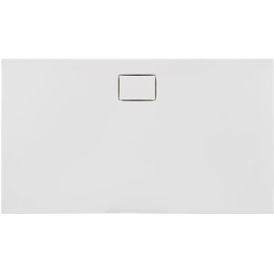 Rechteckige, weiße Ottofond Duschwanne Pearl, 140x80 cm, aus Sanitär-Acryl.