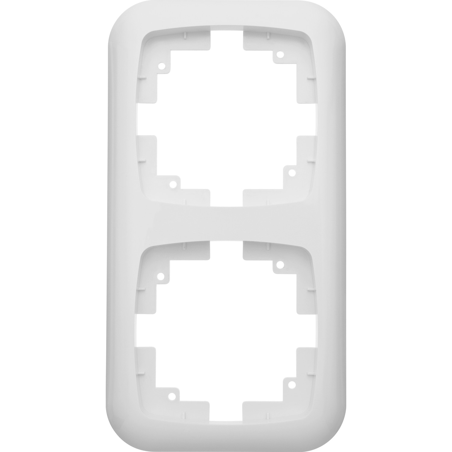 OBI Abdeckrahmen 2-fach Trend in Weiß für Unterputz-Elemente.