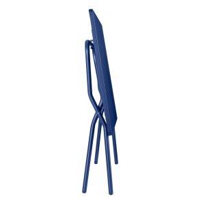 Zusammengeklappter Lafuma Balkontisch Balcony, 72x120x70 cm, Indigo. Klappbarer Gartentisch für Balkon und Terrasse.