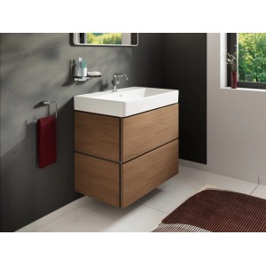 Hansgrohe Waschtisch Xanuia Q mit Hahnloch und Überlauf 80 cm x 48 cm