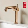 Emke Waschtischarmatur Roségold, Einhebelmischer, modernes Design. iF Design Award 2024.
