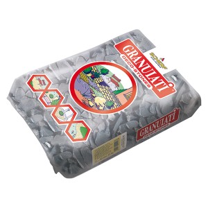 Sack Schieferplättchen Graphit-Schwarz, 30-70mm, 20kg, Zierkies für Gartenwege & Beete.