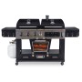 Pit Boss Memphis Ultimate Kombi-Grill mit Gas-, Holzkohle- und Smoker-Funktion.