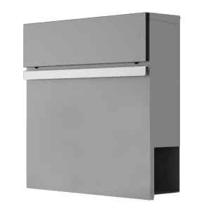 Heidemann Briefkasten DESIGNline BK3 Graualuminium 38 cm x 38 cm x 11 cm