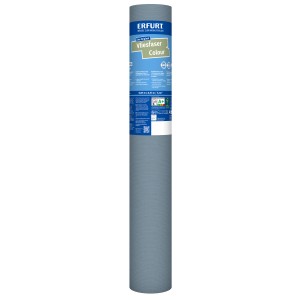 Erfurt Vliesfaser Colour 302-6 Blau, Rolle Dekorative Tapete 10,5 m x 0,53 m.
