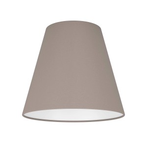 Beiger Textilschirm Capoliveri-E von Eglo, 18x16cm, für Design-Tischlampen.