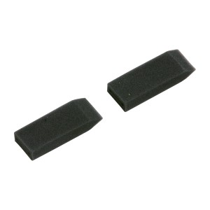 LUX Ersatzköpfe für Schaumstoffpinsel, 45 mm, aus Polyesterschaum, 2 Stück.