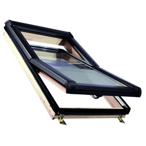 Roro Holz-Dachfenster KB3.0 VSG 74 cm x 118 cm Kiefer