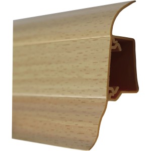 Sockelleiste System 5 Buche Gelb, 50x19x2500 mm, mit Kabelkanal.