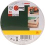 Bosch Schleifblatt-Set, 25 Stück, Körnung K60, Ø 125 mm, für Exzenterschleifer.