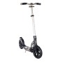 Goldener Six Degrees Aluminium Scooter mit Luftbereifung, Klappmechanismus und höhenverstellbarem Lenker.