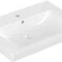 Villeroy & Boch Subway 2.0 Handwaschbecken, 65 cm, Alpinweiß, mit Hahnloch und Überlauf.