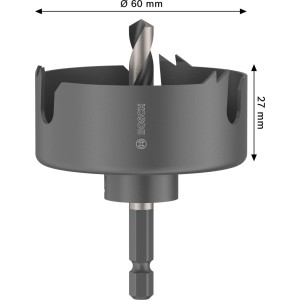 Bosch Lochsäge Wood and Drywall mit Aufsteckhalter Ø 60 mm x 27 mm Grau