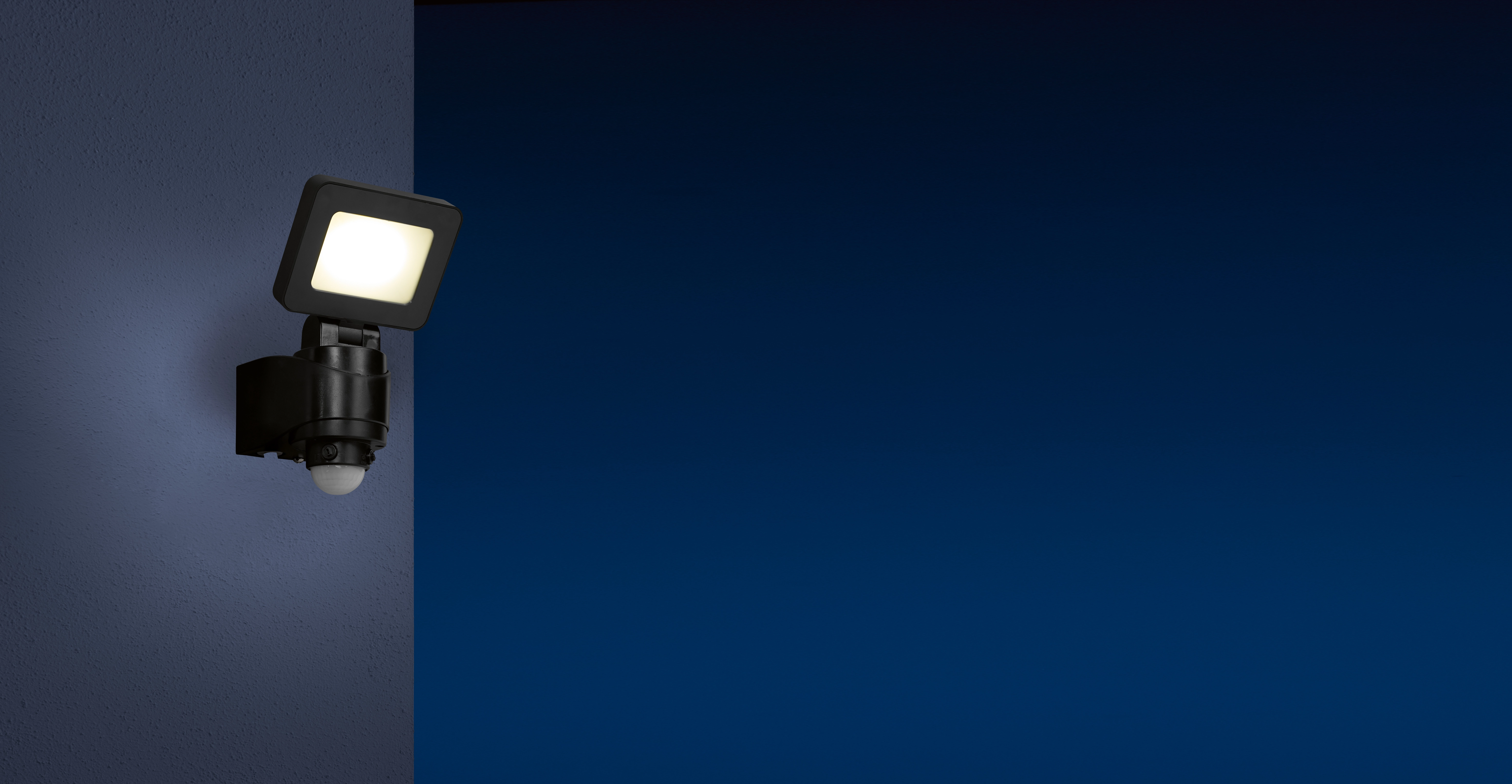 LED-Strahler Floodlight Sensor Schwarz 10W 1.300lm kaufen bei OBI