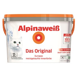 Alpinaweiß Wandfarbe Das Original Weiß Matt 10 l