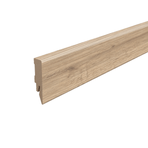 Egger Sockelleiste L595 Kubisch für Fußboden Sherman 6 cm Eiche Hellbraun