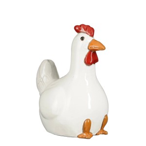 Mica Decorations Deko-Figur Huhn Keramik 23 cm Weiß