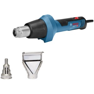 Bosch Professional Heißluftgebläse GHG 20-60 mit Düsen im Karton.