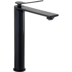 Schöner Wohnen Waschtischarmatur Viola, Auslauf 24cm, Schwarz Matt. Hohe Armatur für Aufsatzwaschbecken.