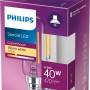 Philips LED E14 Leuchtmittel, 4,5W, warmweiß, 470 Lumen, 9x2,5cm, in Verpackung.