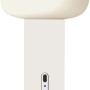 Weiße Konstsmide LED Tischleuchte Antibes, kabellos, für Innen & Außen, Ø 13 cm.