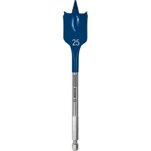 Bosch Flachfräsbohrer Expert Self Cut Speed, Ø 25 mm, blau-silber.