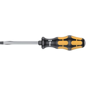 Wera Schlitz-Schraubendreher 5,5x100 mm mit Kraftform-Griff für schnelles Schrauben.