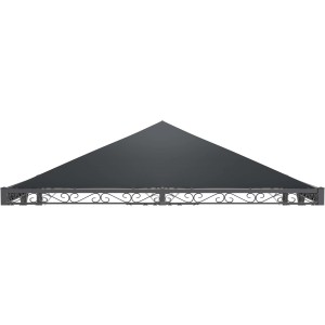 Eleo Sonnensegel 400 cm x 400 cm für Pavillon Palermo/Torino Anthrazit