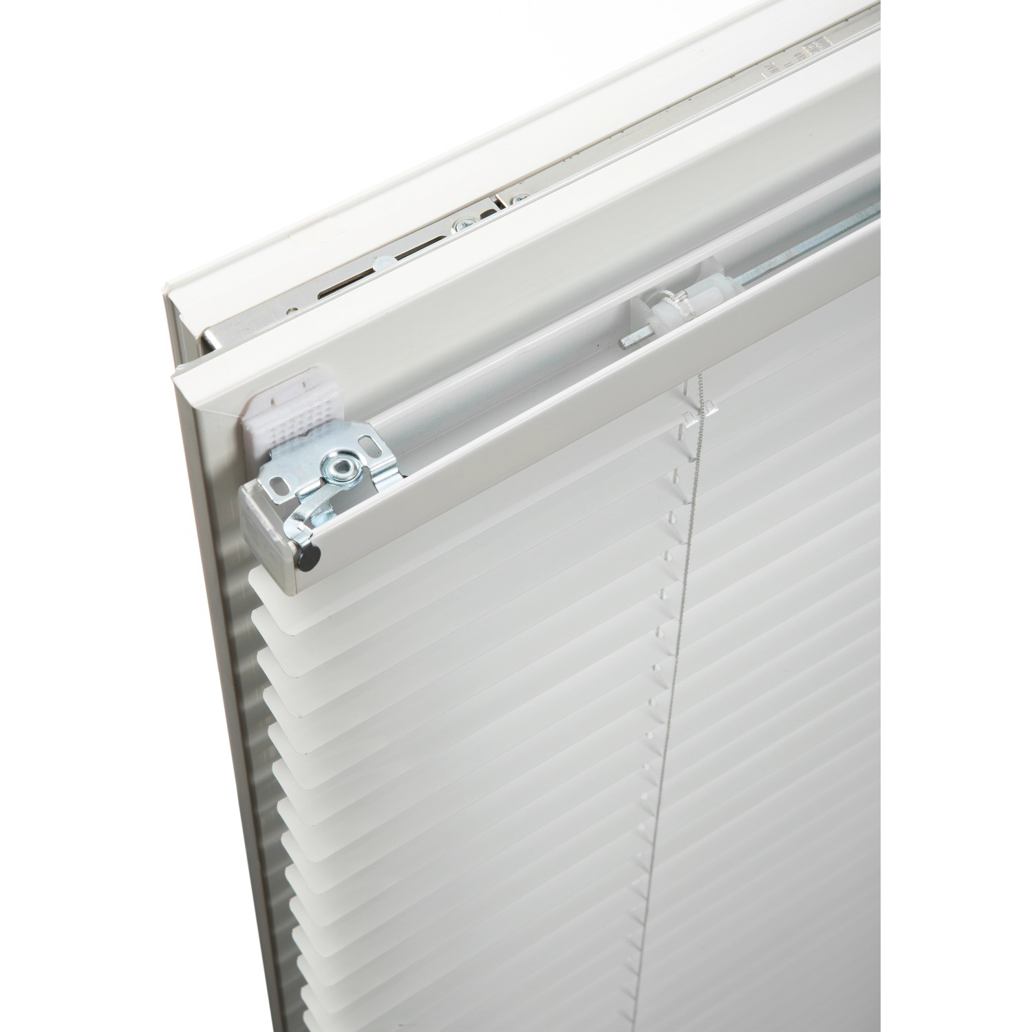 Gardinia Klebeträger für Jalousie/Rollo, 2er-Set, weiße Halterung zur Montage ohne Bohren.