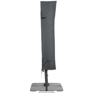 Graue Schneider Schutzhülle für Ampelschirm bis Ø 400cm, aus wasserdichtem Polyester.