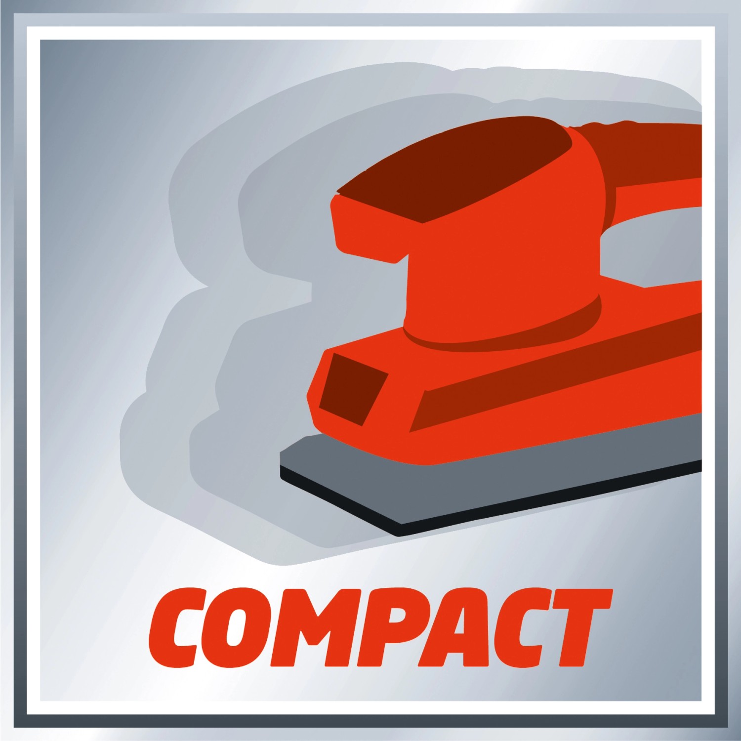 Einhell TC-OS 1520 Schwingschleifer in Rot, kompaktes Design für Schleifarbeiten.