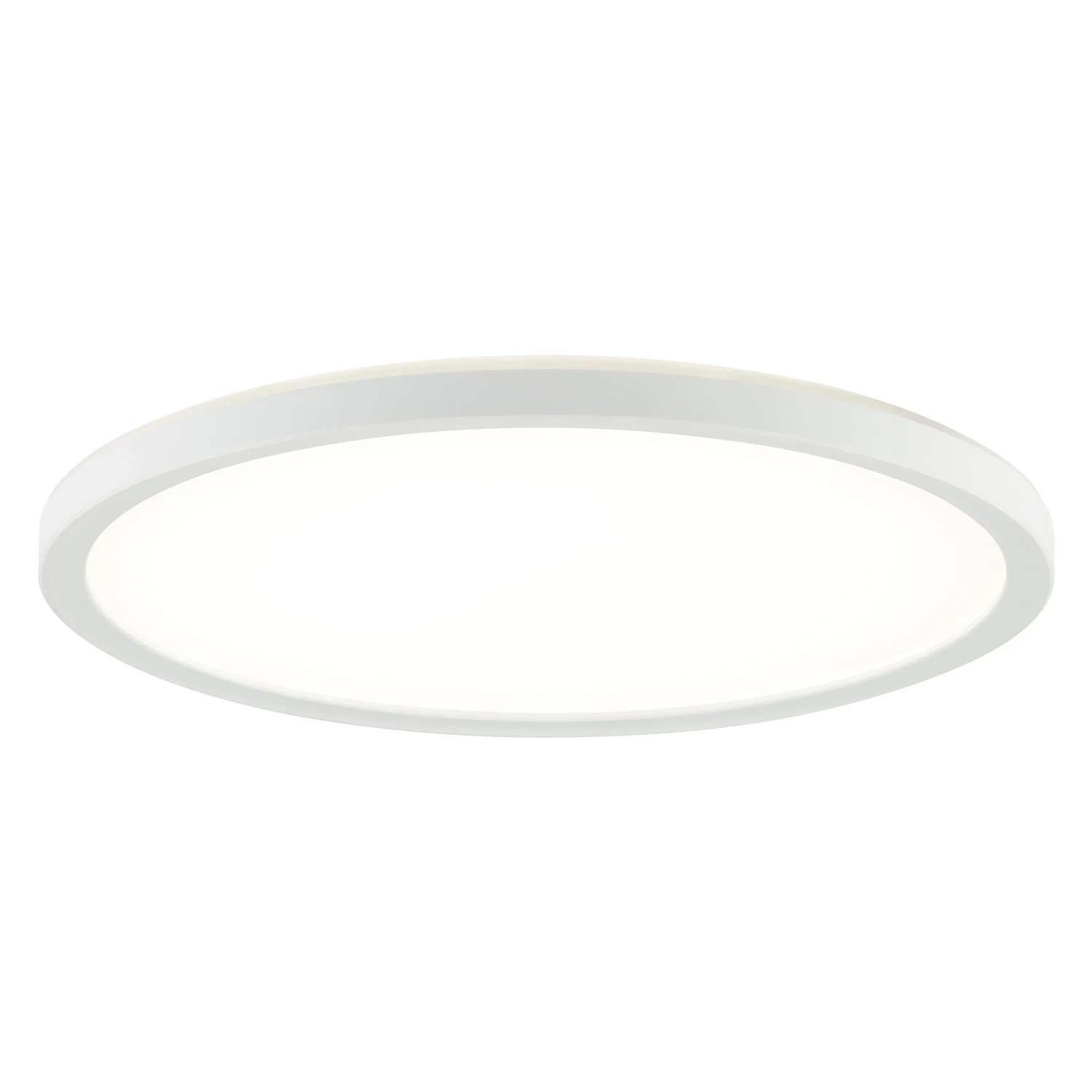 Weiße, runde LED Deckenleuchte Velion (Ø 29,3 cm) von Brilliant für Wohnräume.
