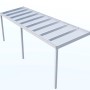 Weiße Terrassenüberdachung Professional 700x200 cm mit Glasdach.