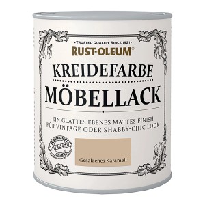 Dose Rust-Oleum Kreidefarbe Möbellack, Farbton Gesalzenes Karamell, für Vintage- und Shabby-Chic-Look.