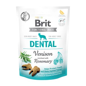 Brit Care Dental Hunde-Snacks mit Hirsch & Rosmarin, getreidefrei für gesunde Zähne.
