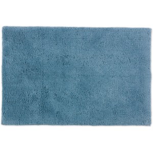 Hellblaue Schöner Wohnen Badmatte Bahamas, 40x60 cm, Uni. Flauschiger Badteppich für Badezimmer.
