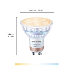 Philips Smart LED GU10 Spot, 4,7W, tunable white. Smarte Lampe für Ihr Zuhause.