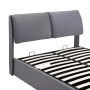 okwish Polsterbett 140x200cm mit 3 Schubladen Schlafzimmer Grau ohne Matratze_8