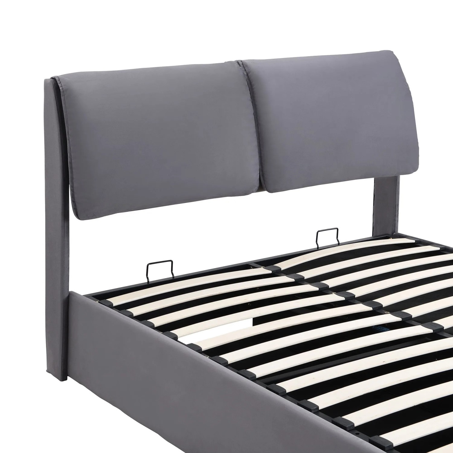 okwish Polsterbett 140x200cm mit 3 Schubladen Schlafzimmer Grau ohne Matratze_8