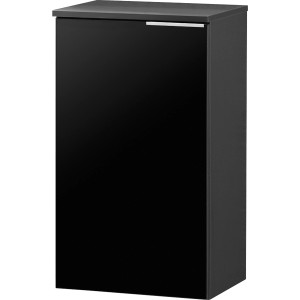 Fackelmann Bad-Hängeschrank Kara, anthrazit, 40,5 cm breit. Badezimmerschrank mit Tür und Griffleiste.