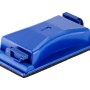 Blauer LUX Handschleifklotz, 165x87mm, mit Spannhebeln zum einfachen Schleifpapierwechsel.