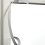 Detailaufnahme: Gardinia Easyfix Raffrollo, magnetisch, grau, Befestigung am Fensterrahmen mit Klettband.