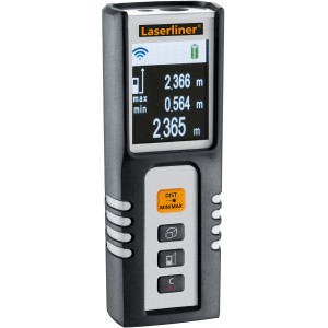 Laserliner DistanceMaster Compact: Digitaler Entfernungsmesser mit Farbdisplay für präzise Messungen.