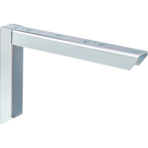 Verzinkte Schwerlastkonsole, 25x40 cm, für Regale mit bis zu 80 kg Tragkraft.