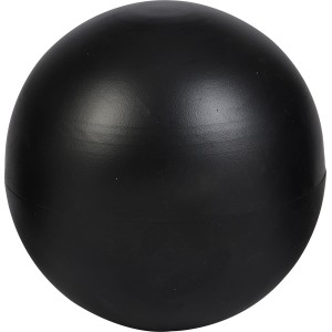 Schwarze Gartenfigur Kugel, Ø 15 cm, aus Eisen für die Gartendekoration.