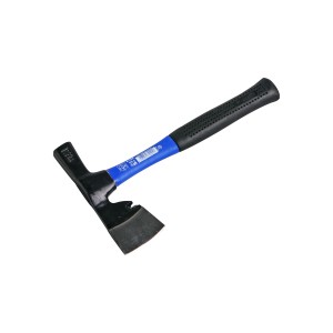 LUX Gipserbeil Classic, 600 g, mit blauem Glasfasergriff. Axt für Gipserarbeiten.