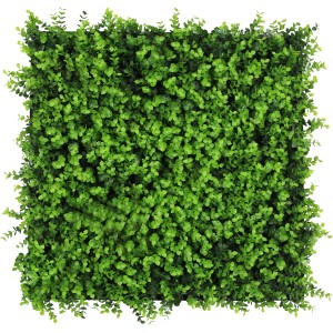 Jangal Wandpaneel Modular Wall Mixed Green Design Buxus, 52x52cm, grüne Wanddekoration.