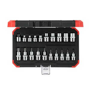 Gedore Steckschlüssel- und Schraubendreher-Satz TX R68003020, 20-teilig im Koffer.